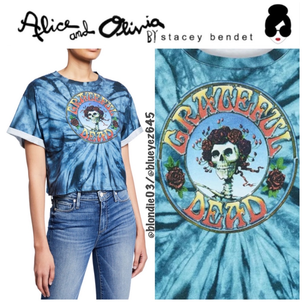 Alice + Olivia Grateful Dead “Tommy” tie dye tee S